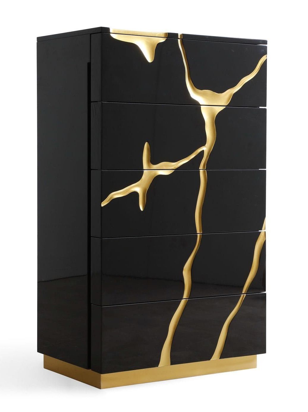 Modrest Aspen - Modern Black and Gold Chest