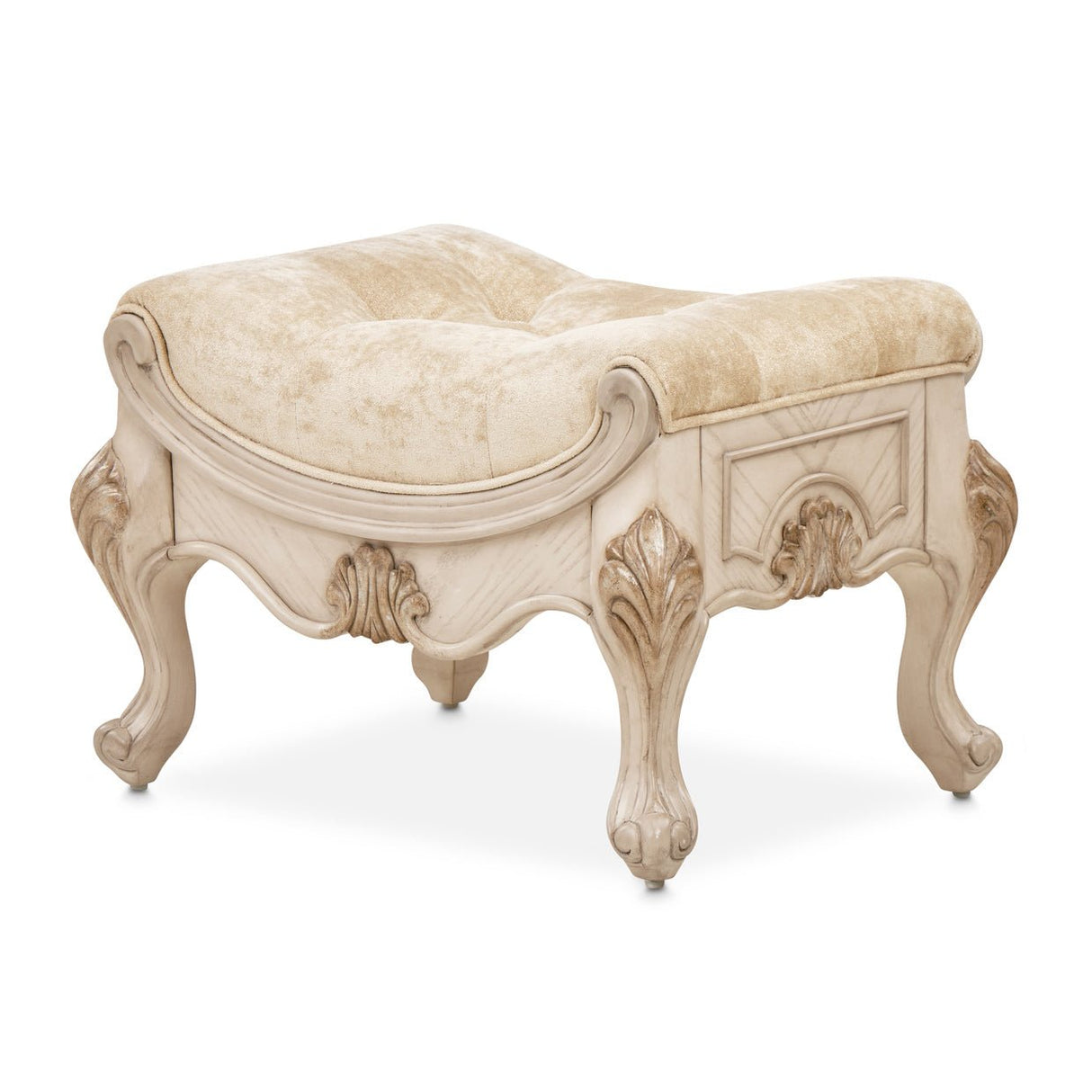Platine De Royale Vanity Bench Champagne | Aico