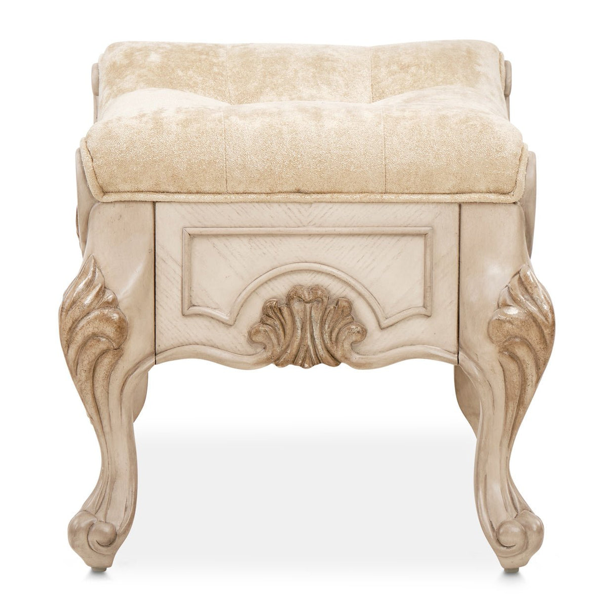 Platine De Royale Vanity Bench Champagne | Aico