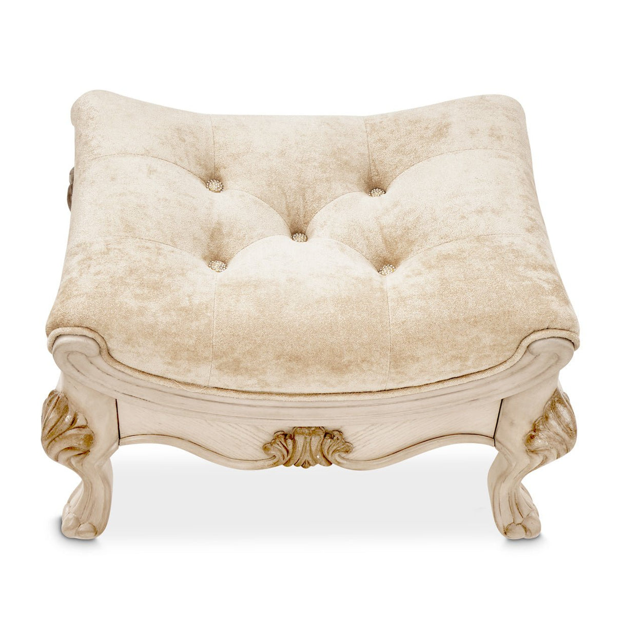 Platine De Royale Vanity Bench Champagne | Aico