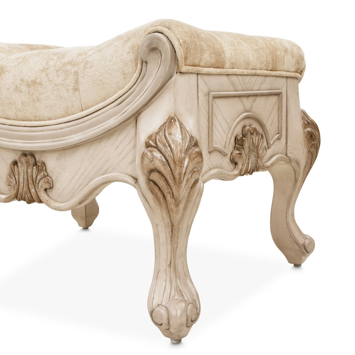 Platine De Royale Vanity Bench Champagne | Aico
