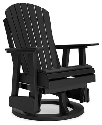 Ashley Black Hyland wave Swivel Glider Chair | Home Elegance USA
