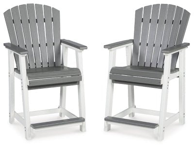 Ashley Gray/White Transville Barstool (Set of 2) | Home Elegance USA