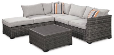 Ashley Gray Cherry Point LoveseatSEC/OTTO/TBL Set(Set of 4) | Home Elegance USA