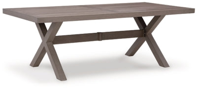 Ashley Brown Hillside Barn RECT Dining Table w/UMB OPT