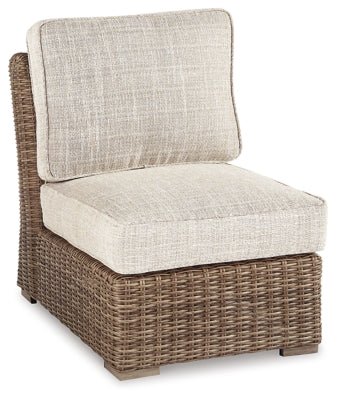 Ashley Beige Beachcroft Armless Chair w/Cushion | Home Elegance USA