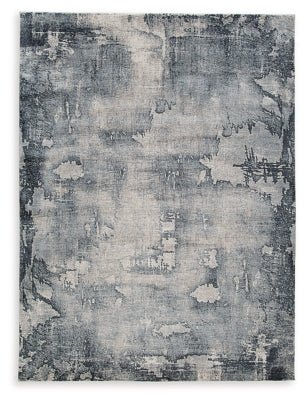 Ashley Blue/Gray/Cream Langrich Large Rug | Home Elegance USA