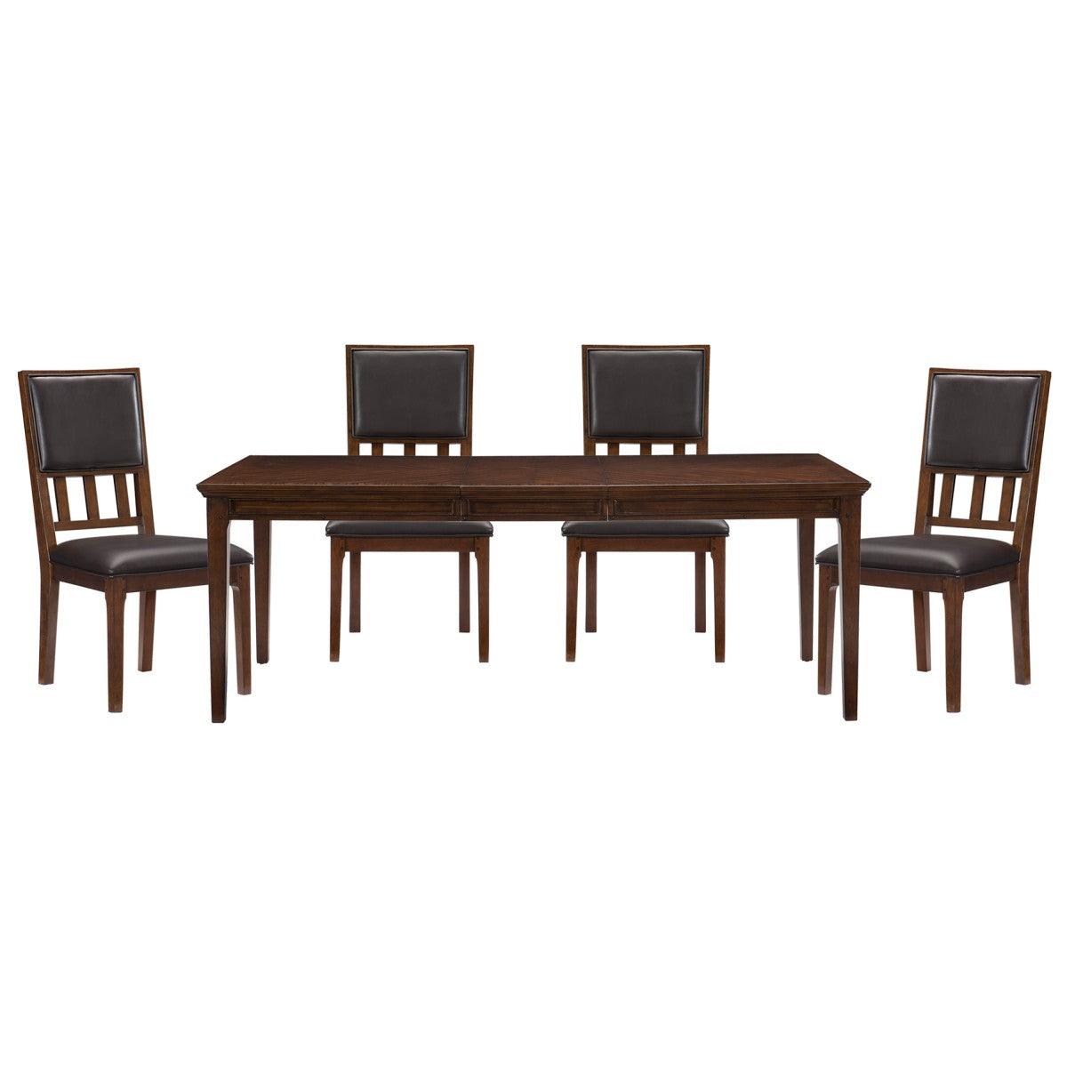 Rectangular Dining Set in Brown Cherry - Frazier Park by Homelegance Homelegance Furniture