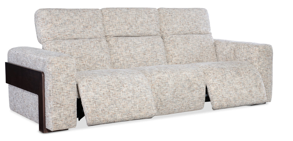 Atlas Power Sofa with Power Headrest by Hooker Furniture in Odyssey Frost Fabric