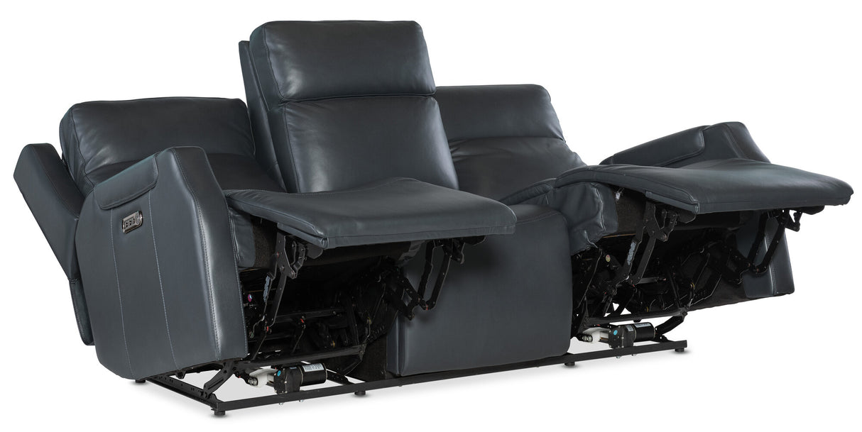 Nelson Zero Gravity Power Reclining Sofa by Hooker Furniture | Power Headrest, and Lumbar Support