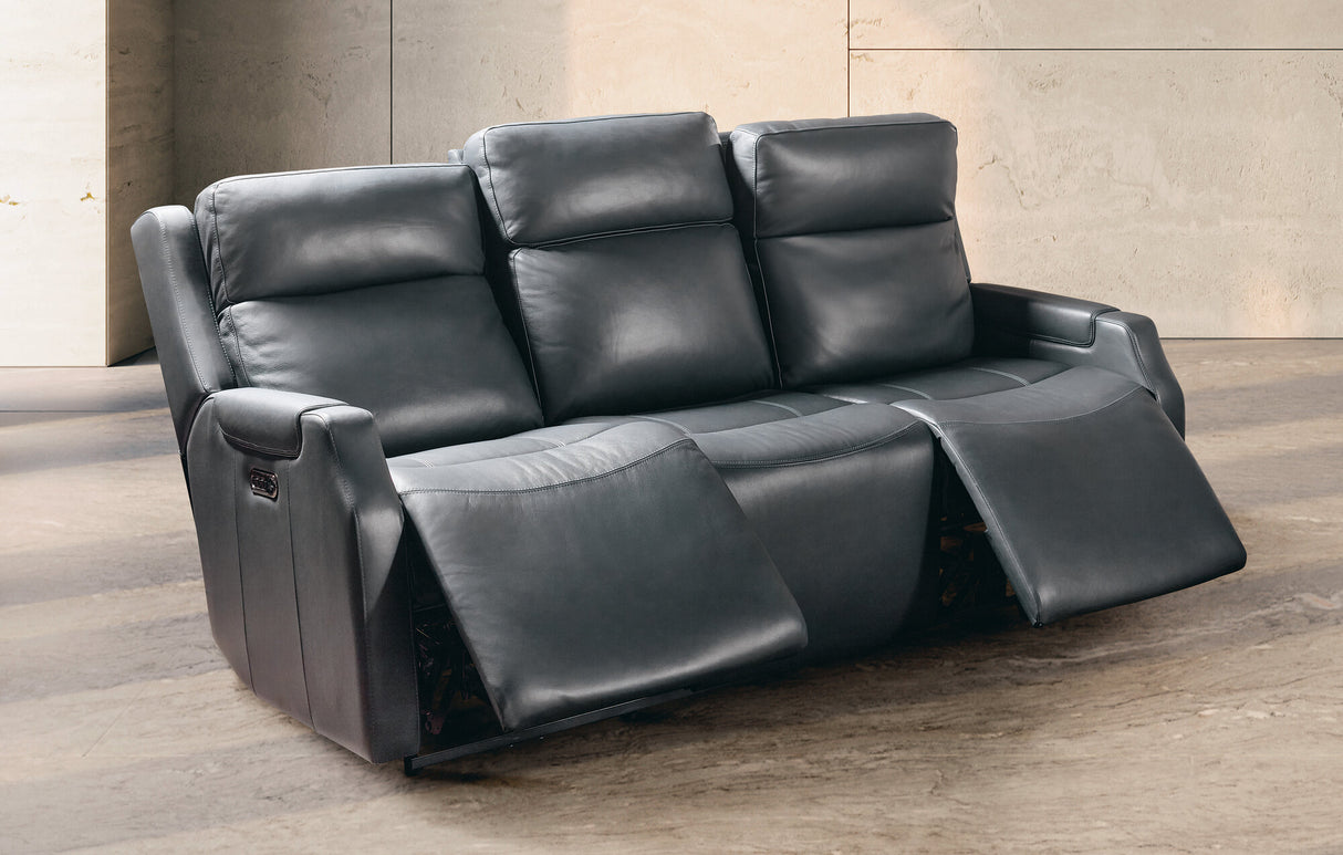 Nelson Zero Gravity Power Reclining Sofa by Hooker Furniture | Power Headrest, and Lumbar Support