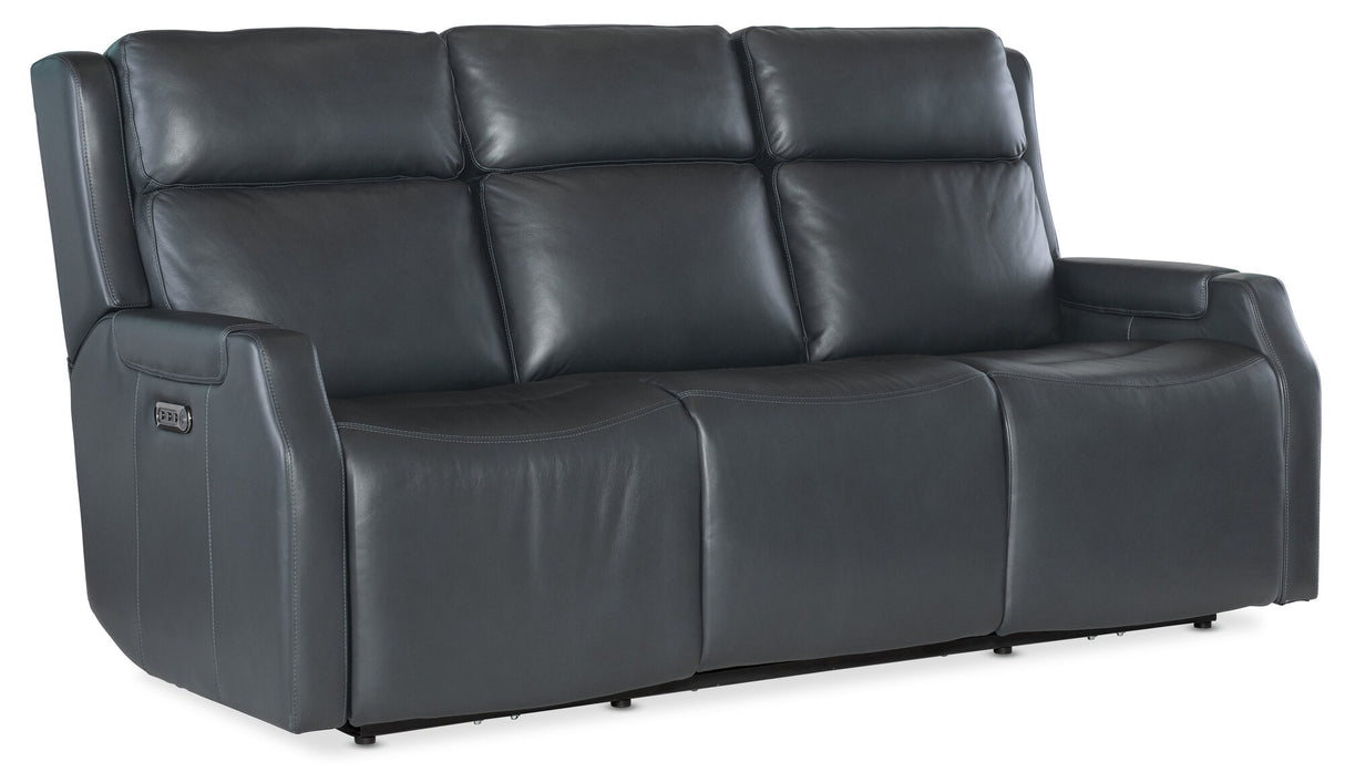 Nelson Zero Gravity Power Reclining Sofa by Hooker Furniture | Power Headrest, and Lumbar Support