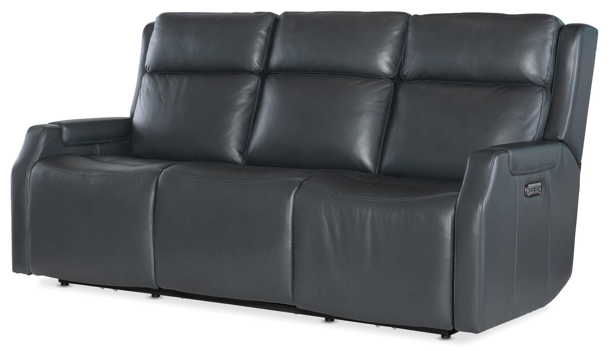Nelson Zero Gravity Power Reclining Sofa by Hooker Furniture | Power Headrest, and Lumbar Support