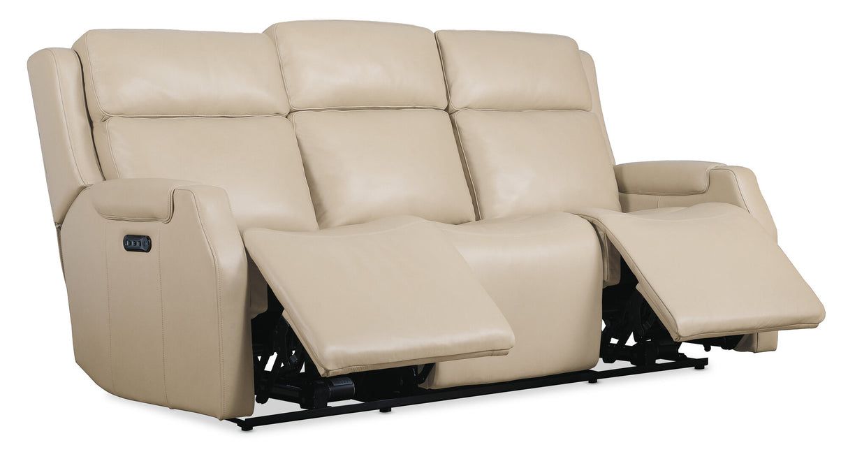 Nelson Zero Gravity Power Reclining Sofa by Hooker Furniture | Power Headrest, and Lumbar Support