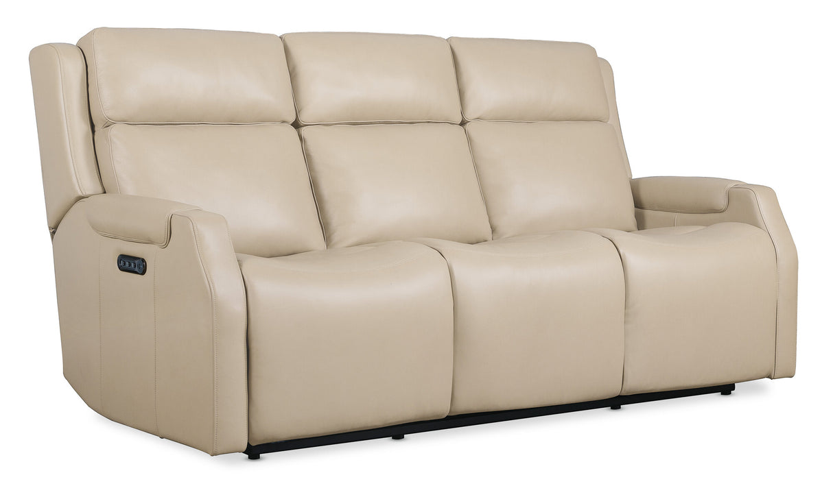 Nelson Zero Gravity Power Reclining Sofa by Hooker Furniture | Power Headrest, and Lumbar Support