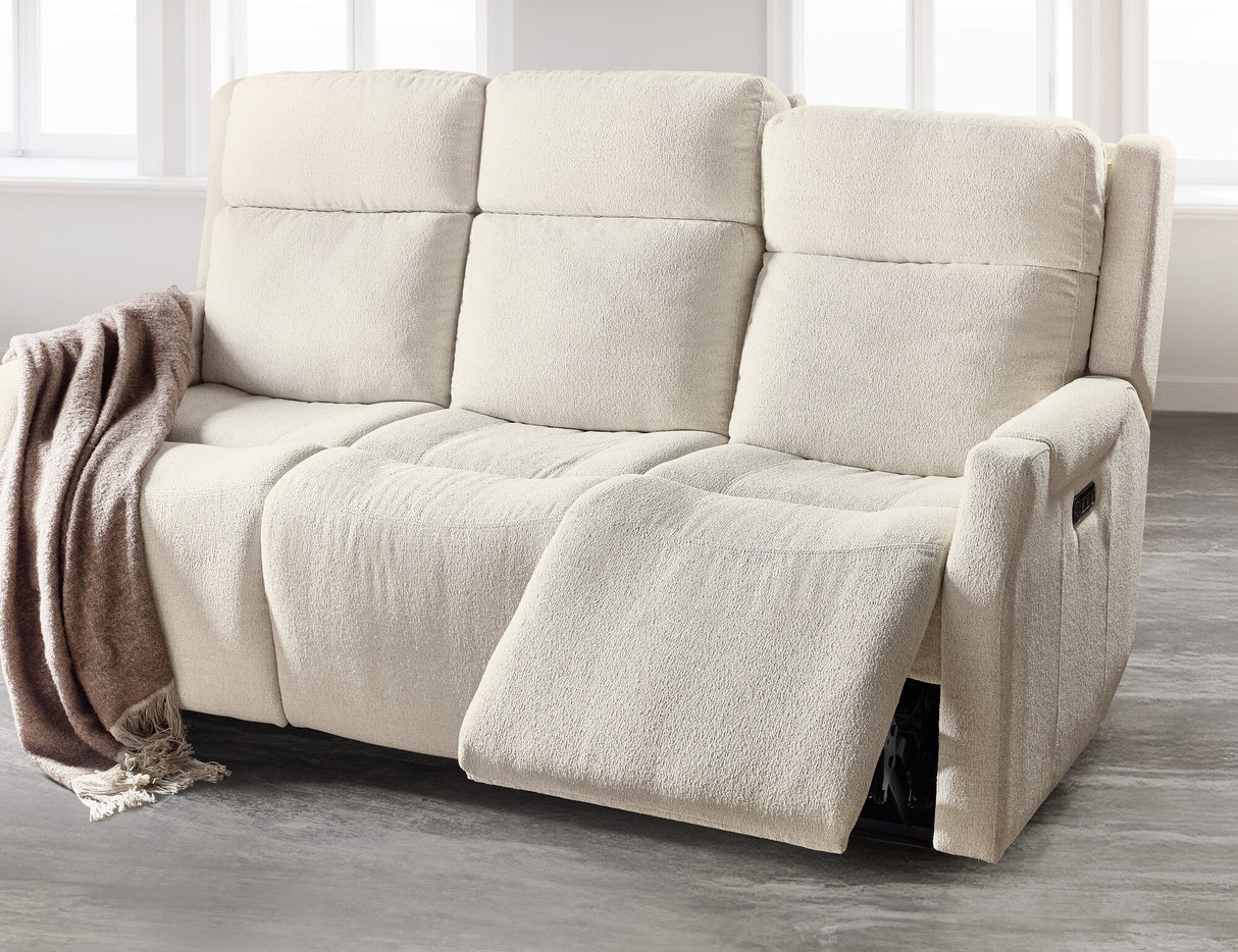 Nelson Zero Gravity Power Reclining Sofa by Hooker Furniture | Power Headrest, and Lumbar Support