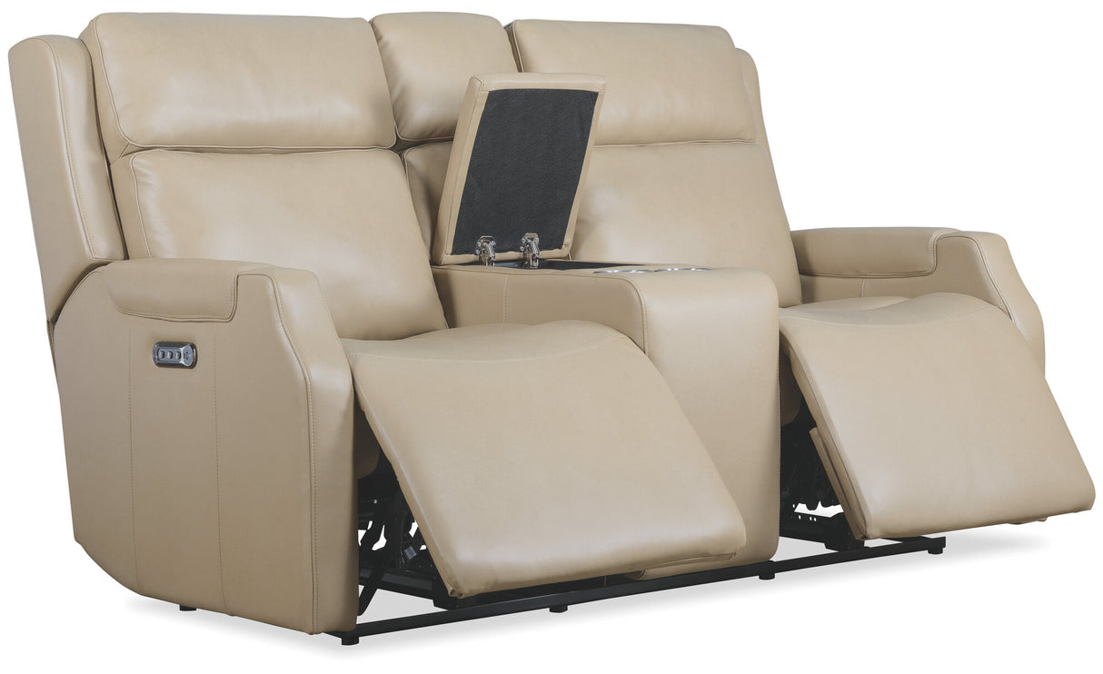 Nelson Zero Gravity Power Reclining Loveseat with Power Headrest, & Lumbar Support | 2 Color Finishes (Salvo Beige, Salvo Denim)