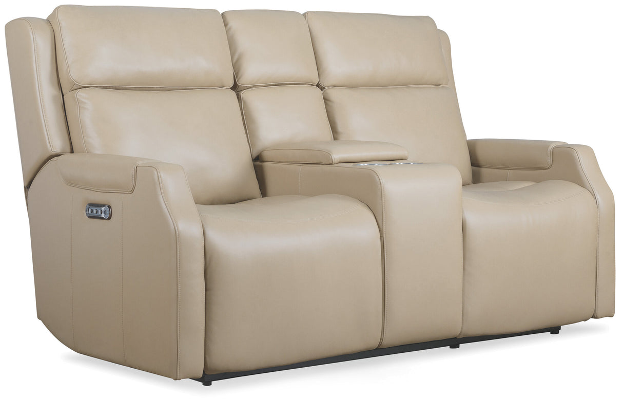 Nelson Zero Gravity Power Reclining Loveseat with Power Headrest, & Lumbar Support | 2 Color Finishes (Salvo Beige, Salvo Denim)
