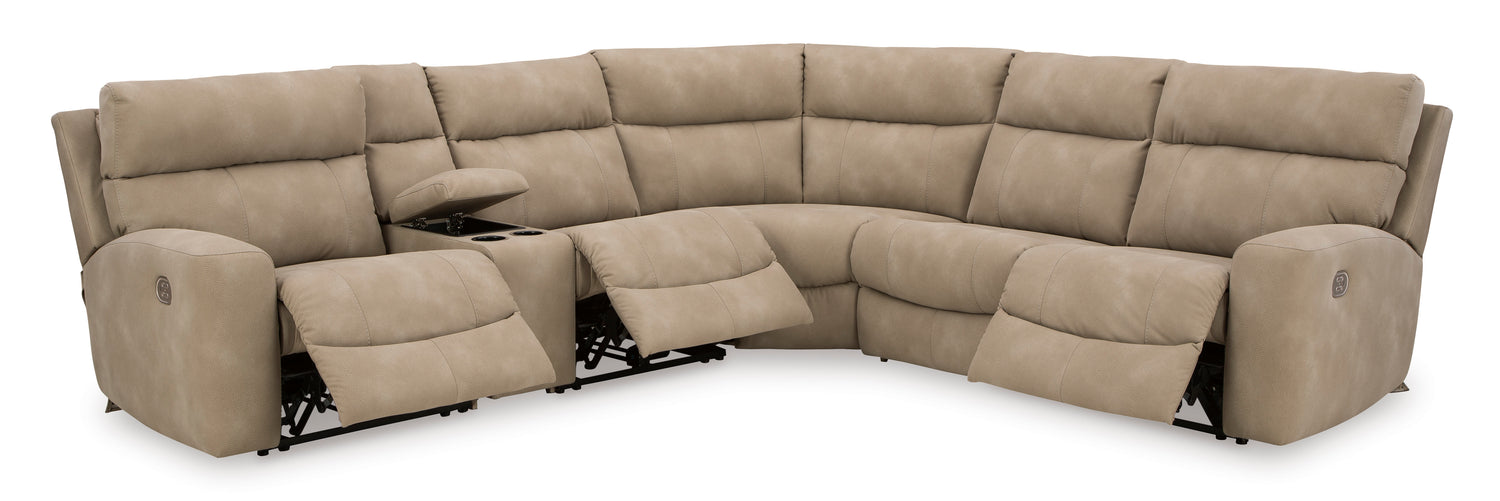 Ashley Sand Next-Gen DuraPella 61004S7 6-Piece Power Reclining Sectional - Home Elegance USA