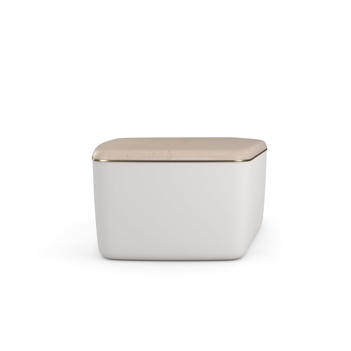 Serir Medium Cocktail Table Crème Travertine | Caracole Classic