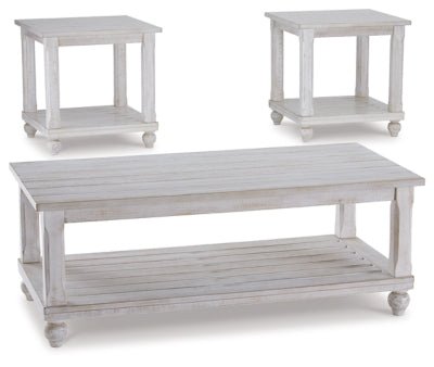 Ashley White Cloudhurst Occasional Table Set (Set of 3) | Home Elegance USA