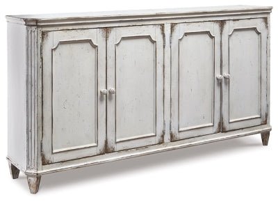 Ashley Antique White Mirimyn Accent Cabinet | Home Elegance USA