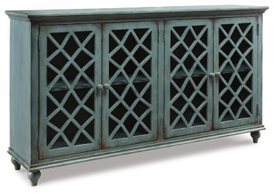 Ashley Antique Teal Mirimyn Accent Cabinet | Home Elegance USA