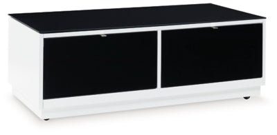Ashley White/Black Gardoni Rectangular Cocktail Table | Home Elegance USA