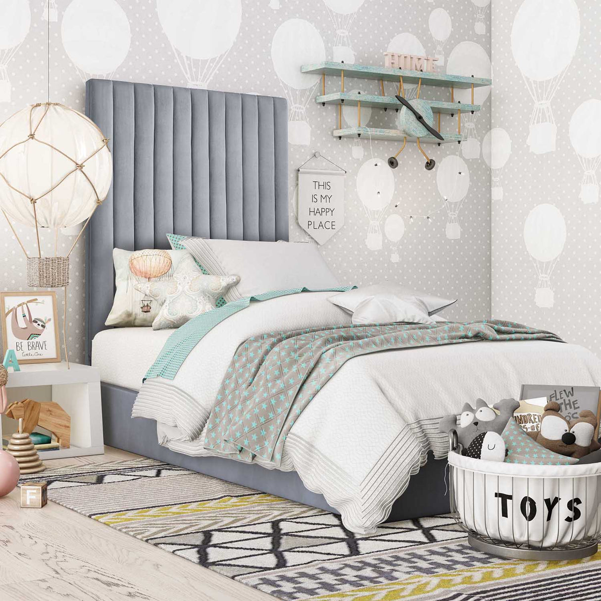 Arabelle Velvet Bed | TOV | Home Elegance USA