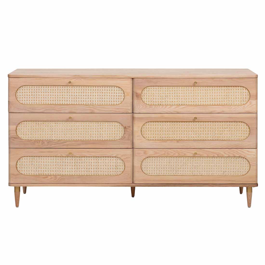 Carmen Cane 6 Drawer Dresser | TOV | Home Elegance USA