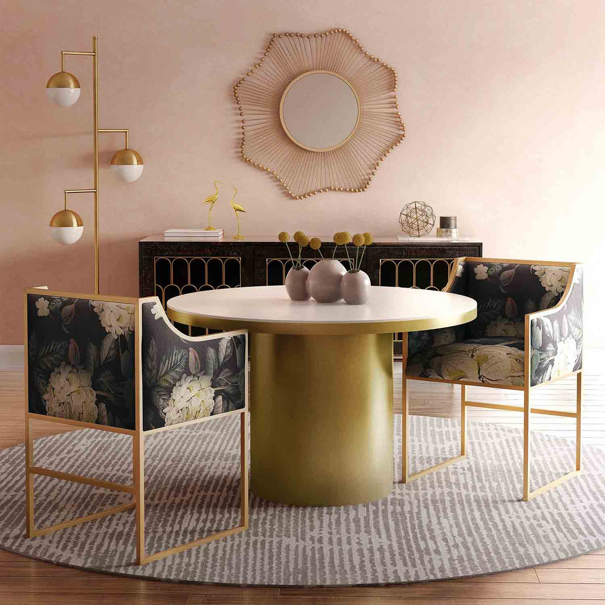 Alisin Marble Dining Table | TOV | Home Elegance USA