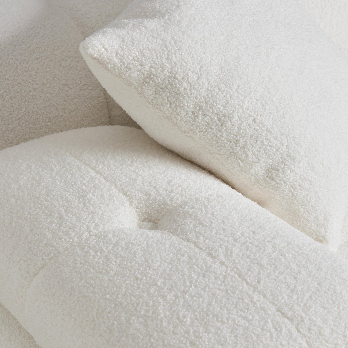Calliope Cream Vegan Shearling 6 - Piece Modular U - Sectional | TOV | Home Elegance USA
