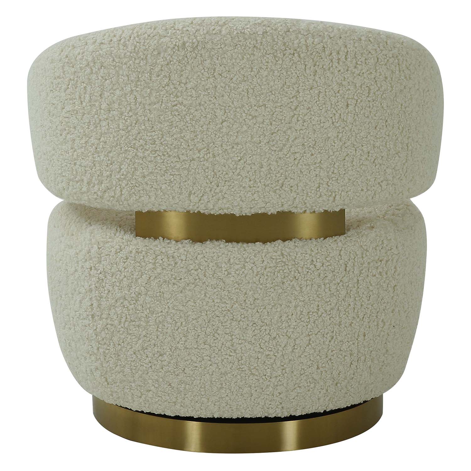 Austin Shearling Swivel Chair | TOV | Home Elegance USA