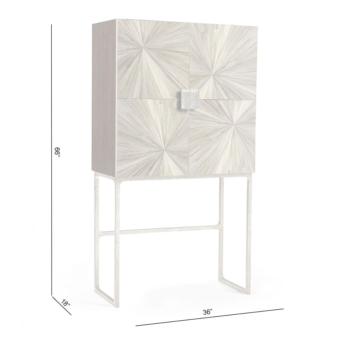 Sapphire & Terra Bar Cabinet | Jonathan Charles Fine Furniture