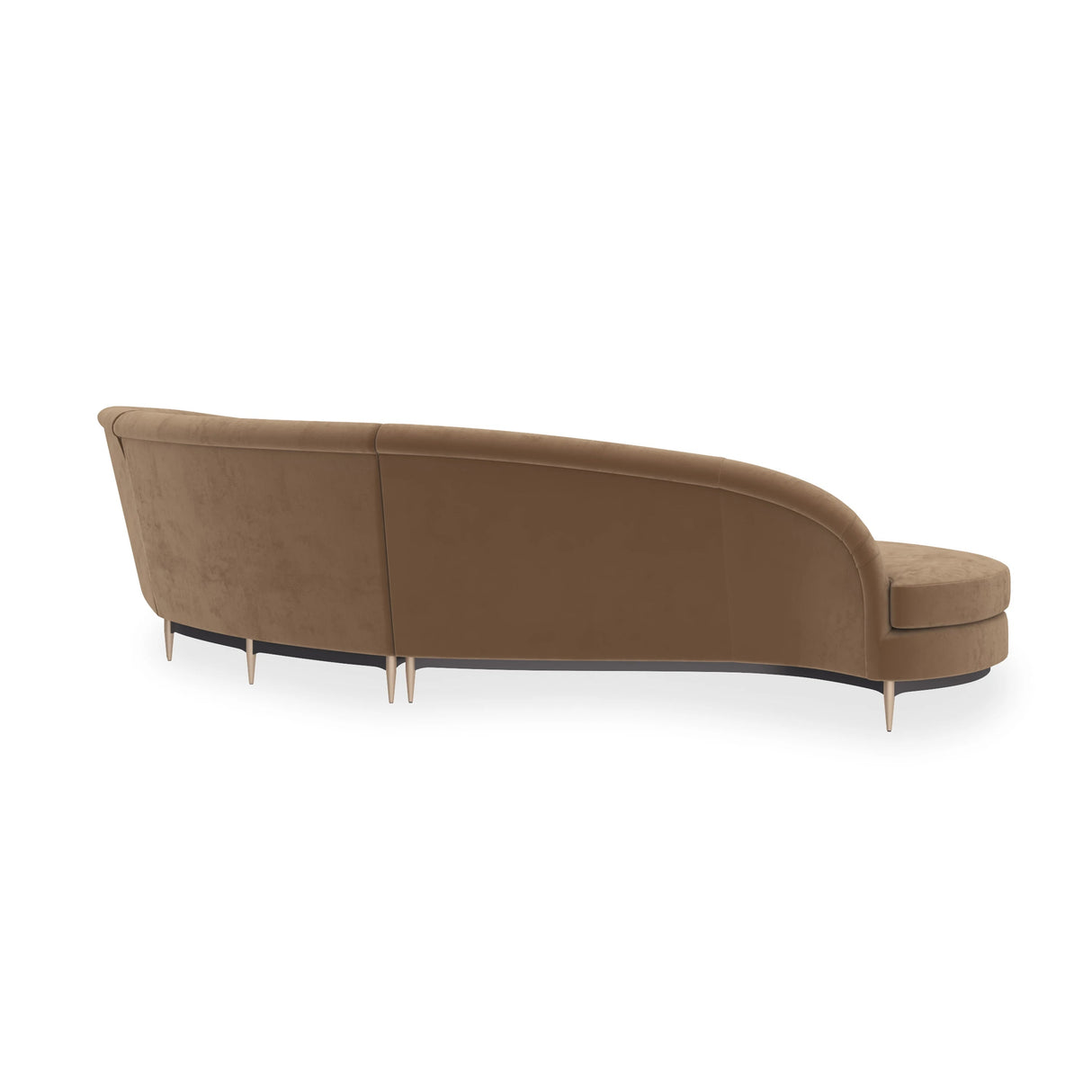 Three's Company LF Chaise 3PC Sectional Luxe Velvet | Caracole