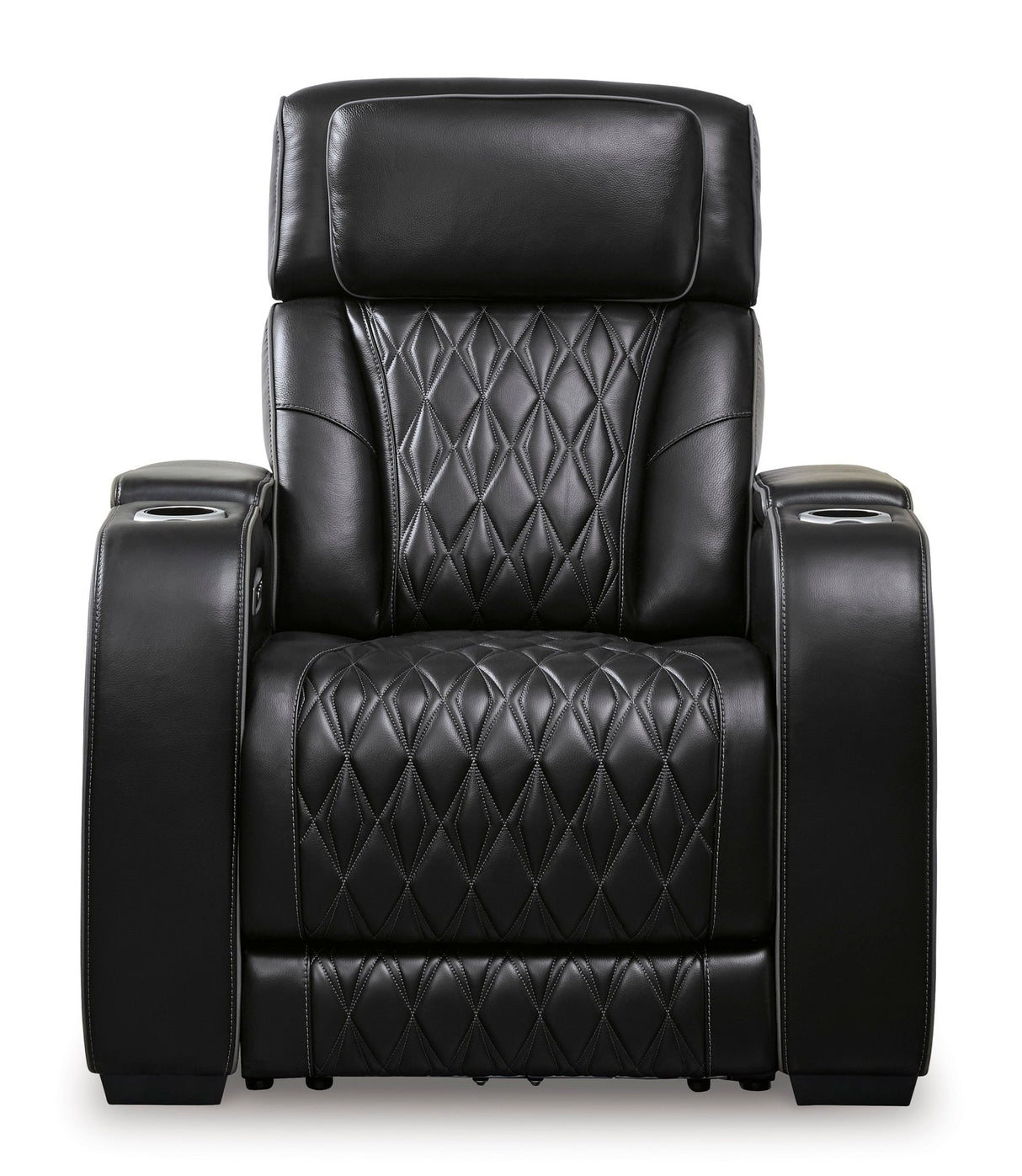 Ashley Black Boyington PWR Recliner/ADJ Headrest - Leather | Home Elegance USA