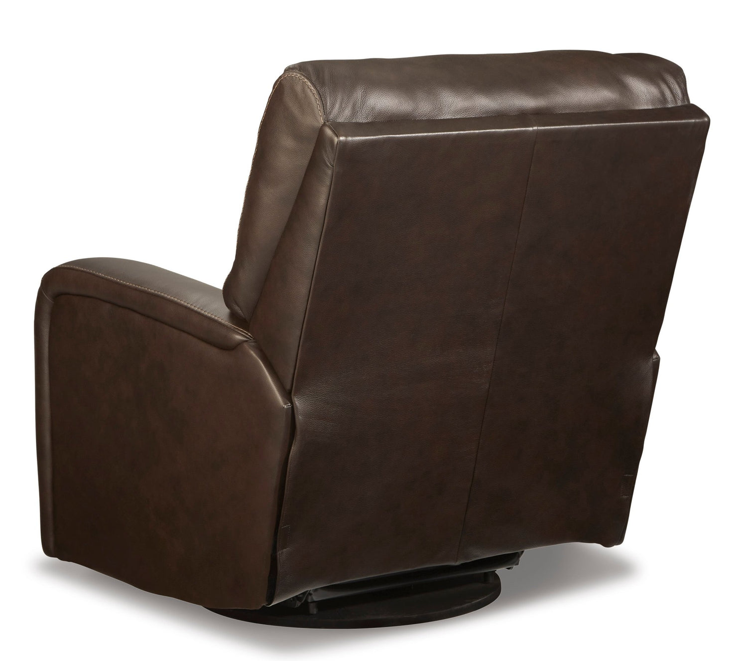 Ashley Coffee Emberla Swivel Glider Recliner - Leather | Home Elegance USA