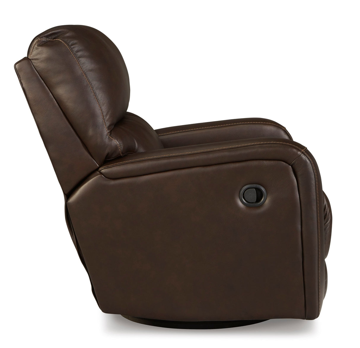 Ashley Coffee Emberla Swivel Glider Recliner - Leather | Home Elegance USA