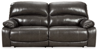 Ashley Gray Hallstrung 2 Seat PWR REC Sofa ADJ HDREST - Leather