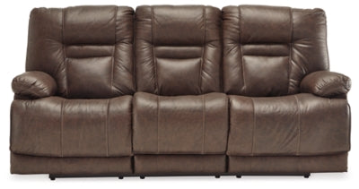 Ashley Umber Wurstrow PWR REC Sofa with ADJ Headrest - Leather