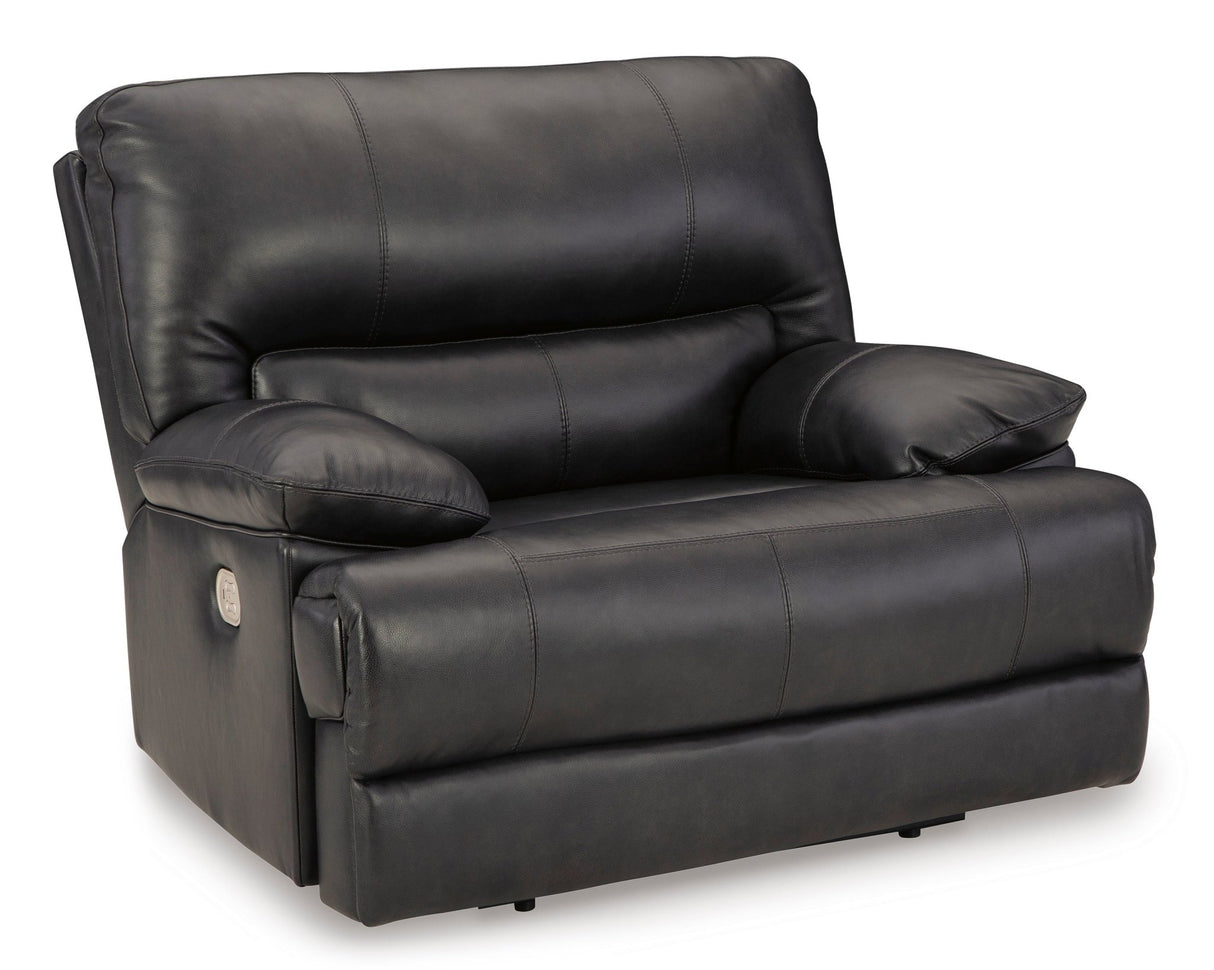 Ashley Eclipse Mountainous PWR Recliner/ADJ Headrest - Leather | Home Elegance USA