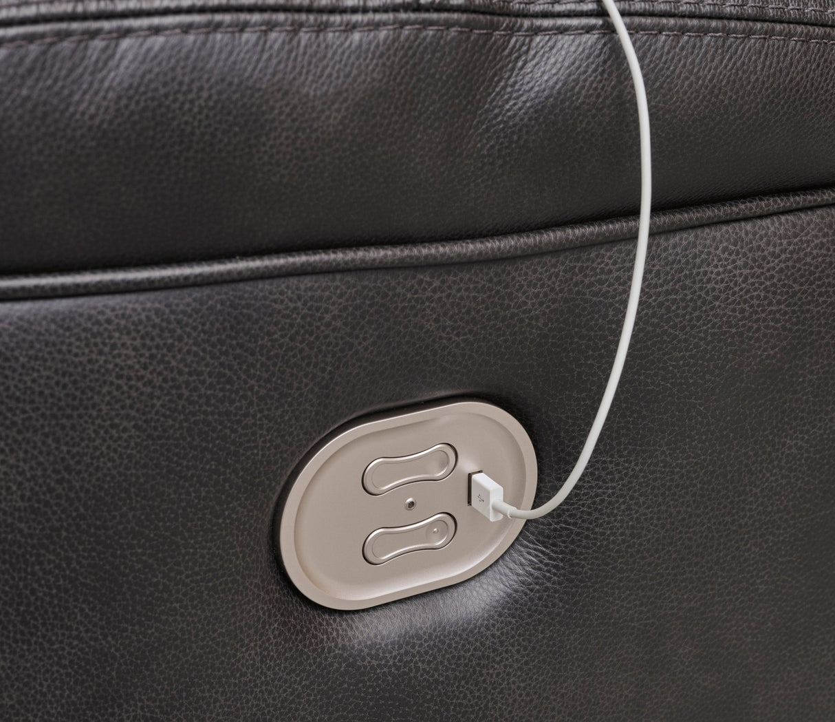 Ashley Eclipse Mountainous PWR Recliner/ADJ Headrest - Leather | Home Elegance USA