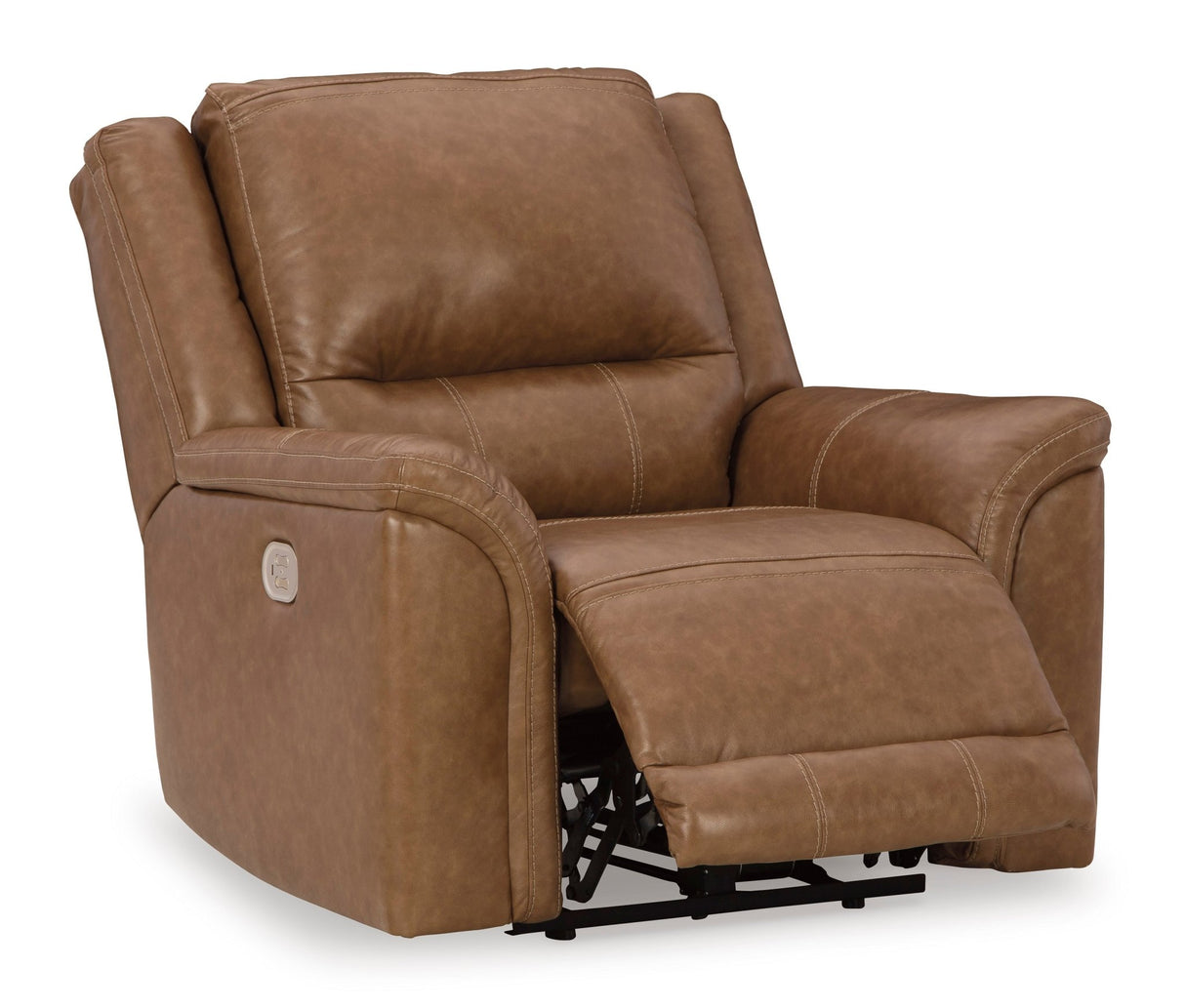 Ashley Caramel Trasimeno PWR Recliner/ADJ Headrest - Leather | Home Elegance USA