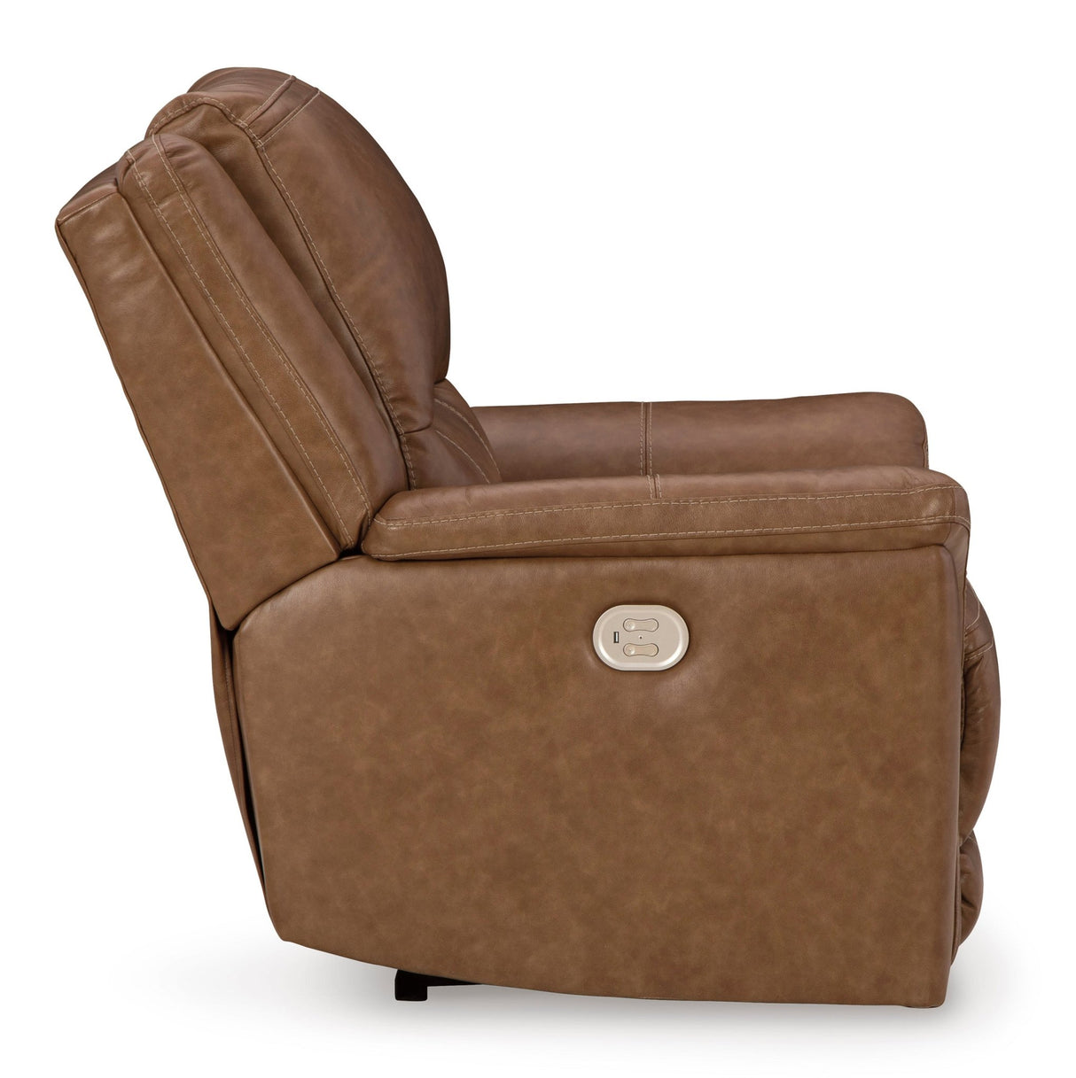 Ashley Caramel Trasimeno PWR Recliner/ADJ Headrest - Leather | Home Elegance USA