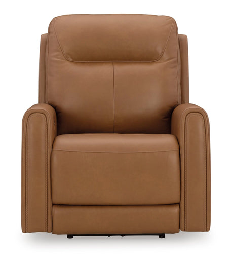 Ashley Butterscotch Tryanny PWR Recliner/ADJ Headrest - Leather | Home Elegance USA