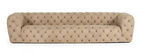 VIG Furniture Coronelli Ellington 4 - Seater Sofa in Italian Grey Nubuck Leather | Home Elegance USA