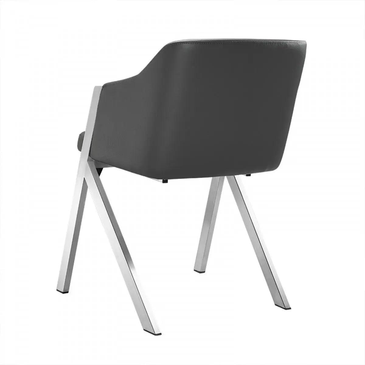 Darcy Modern Grey Leatherette Dining Chair (Set Of 2) Vgewf3202Bb - Gry | Home Elegance USA