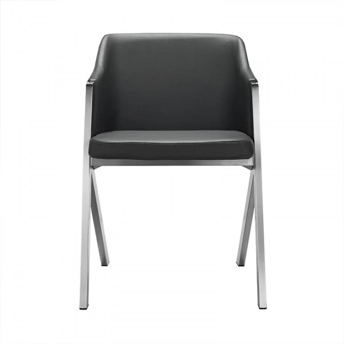 Darcy Modern Grey Leatherette Dining Chair (Set Of 2) Vgewf3202Bb - Gry | Home Elegance USA
