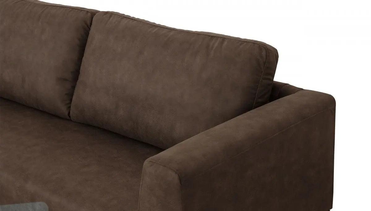 Divani Casa Jada Modern Brown Fabric Sofa Vgknk8578 - Brn - S | Home Elegance USA