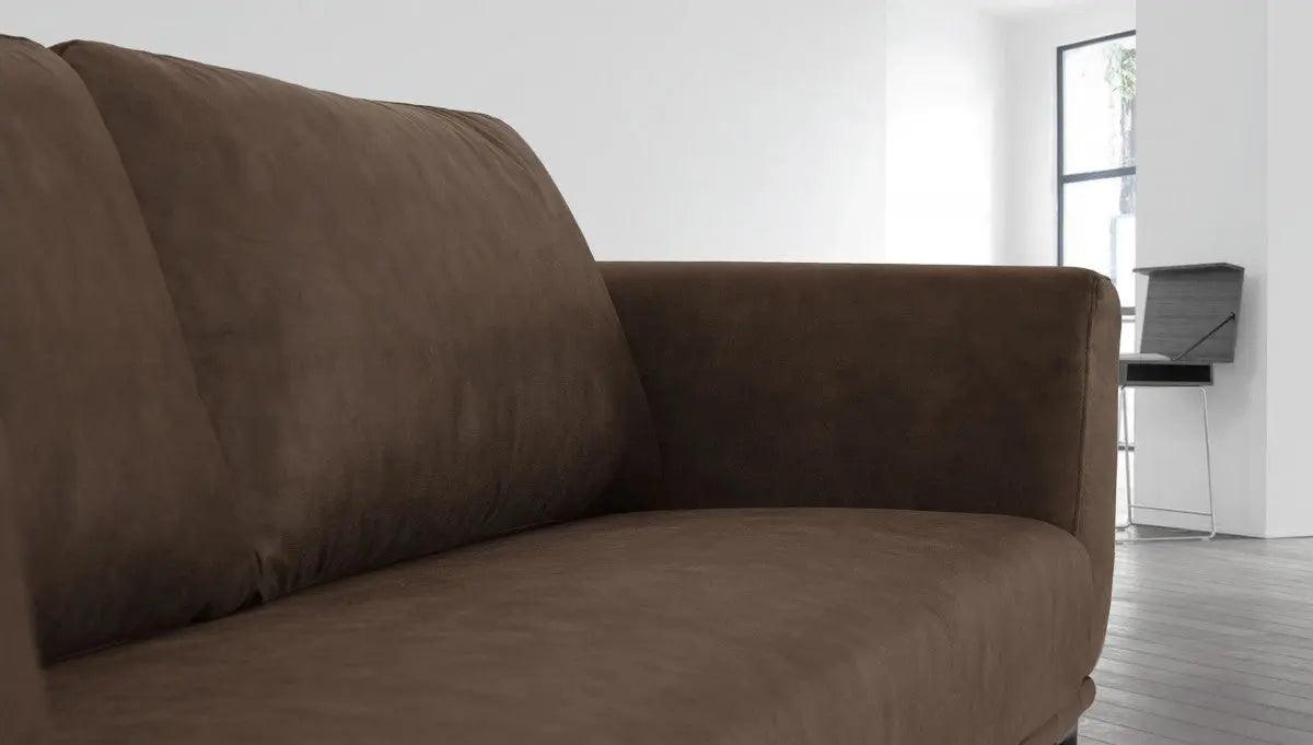 Divani Casa Jada Modern Brown Fabric Sofa Vgknk8578 - Brn - S | Home Elegance USA